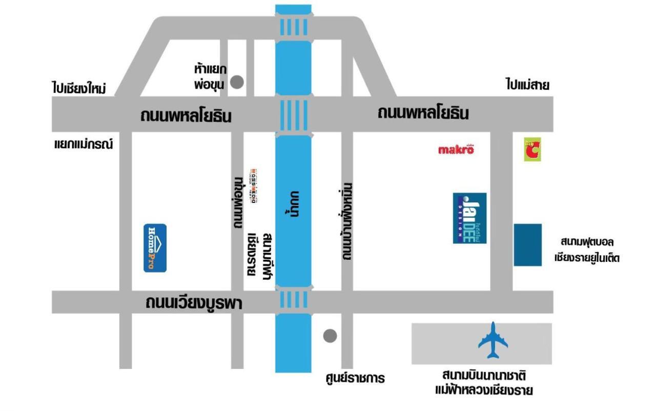 Jaidee Cafe & Hostel Chiangrai Ban Fang Min Exterior foto